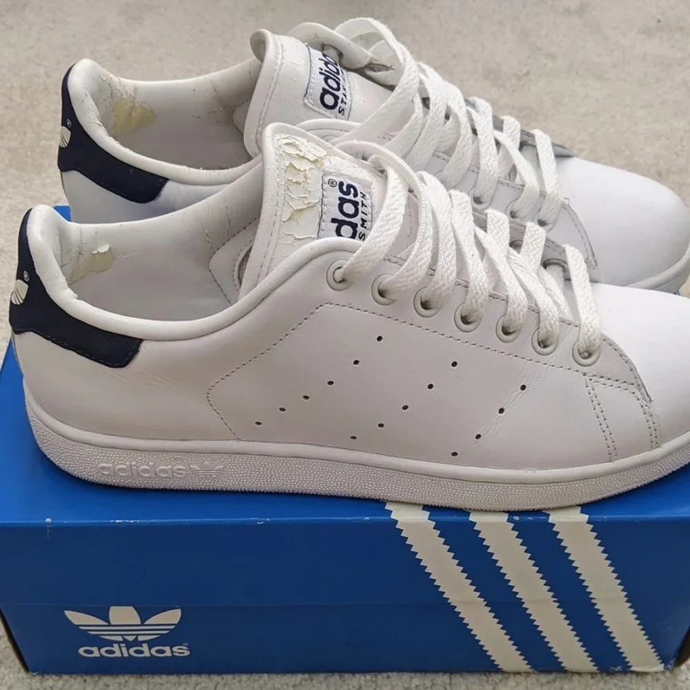 Adidas Stan Smith white/blue size 10 (2002 vintage version)